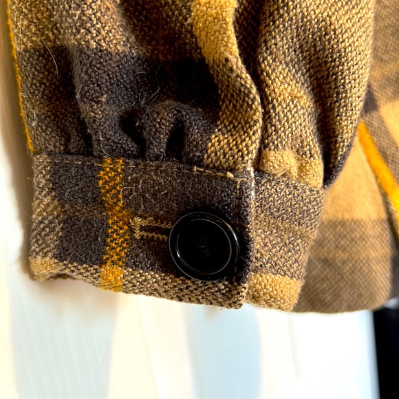 H&M little Girls Dress/casual Coat Plaid color - Picture 3 of 8